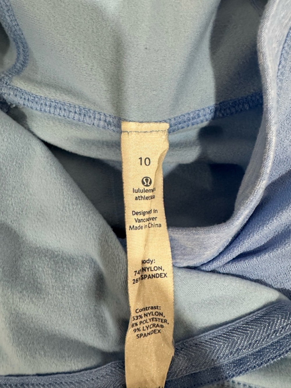 LULULEMON RUN ALPINE HOODIE PERIWINKLE SIZE 10 - Picture 9 of 11